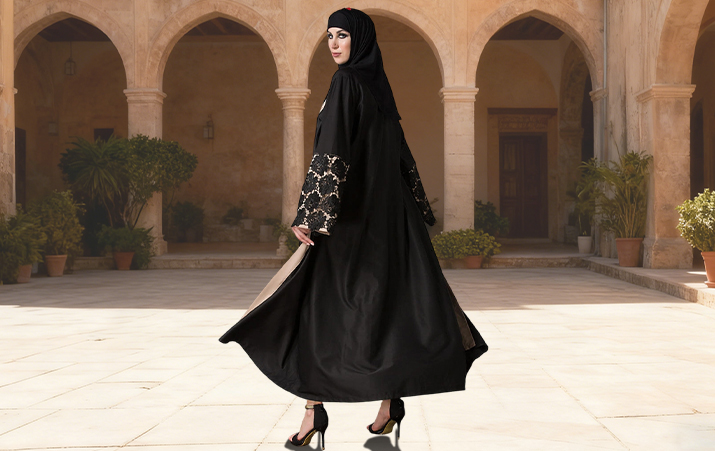Arabische hoofddoek en gewaadstof
