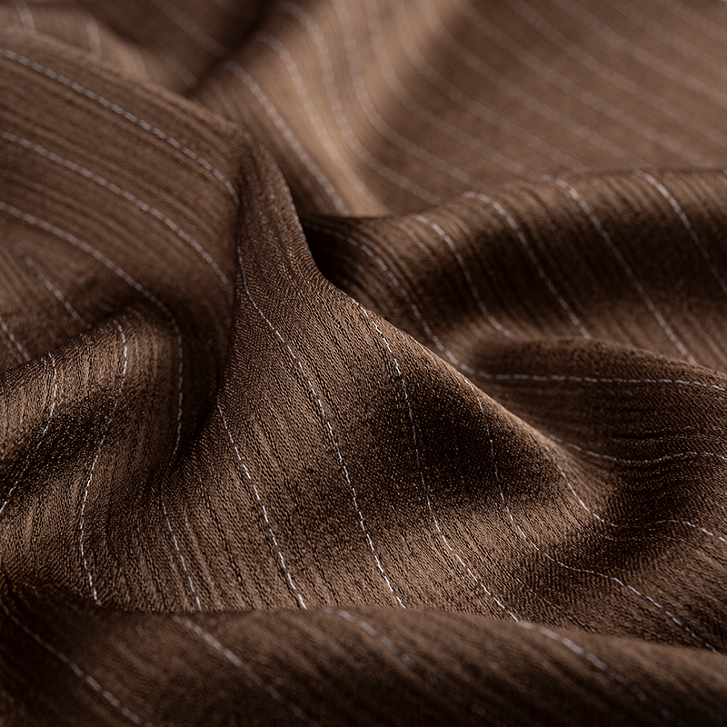 Imitatieacetaat dubbelzijdige crêpe rayon streepstof