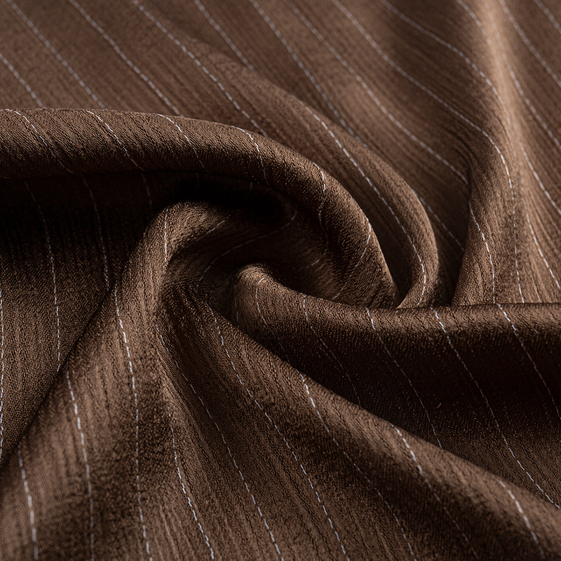 Imitatieacetaat dubbelzijdige crêpe rayon streepstof